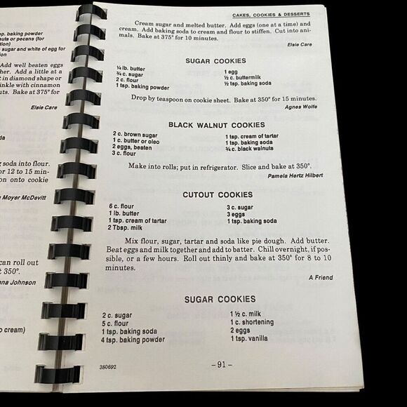 Vintage Cookbook Women of the First Methodist Church Lancaster PA - Picture 5 of 5